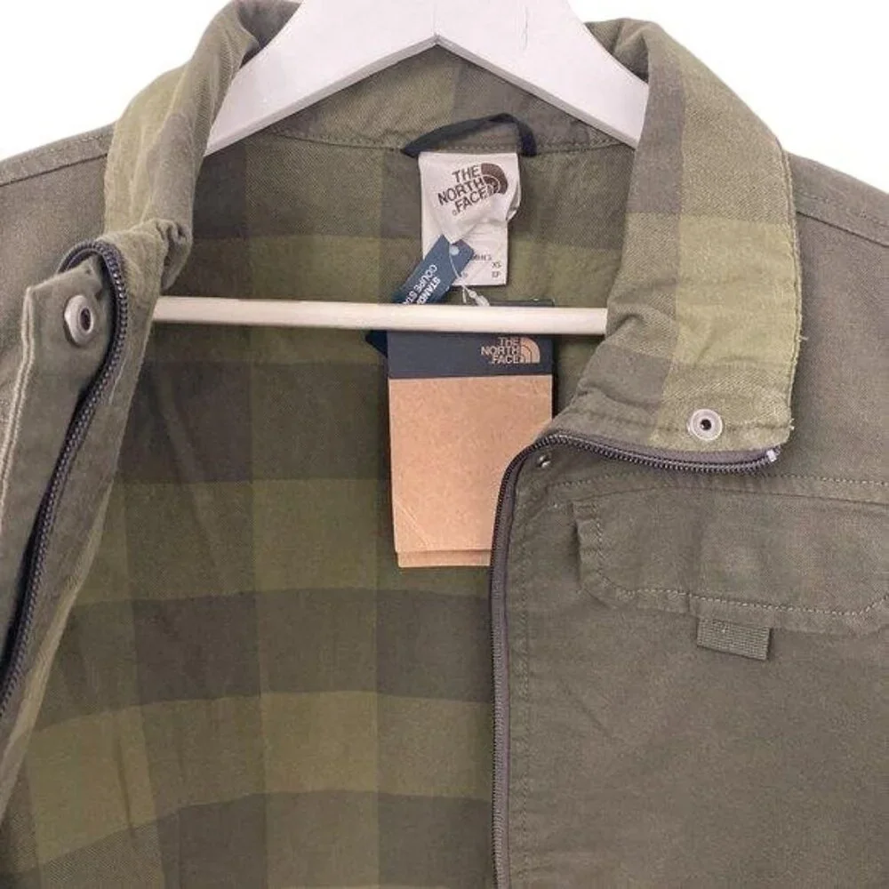 The North Face Contrast Plaid Hunter Green Jacket - Picture 5 of 6